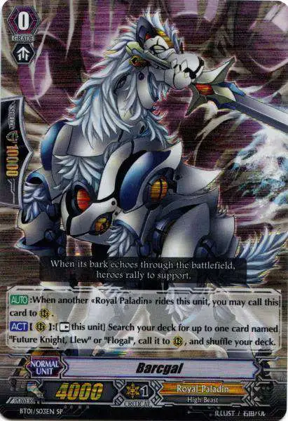 Cardfight Vanguard Descent of the King of Knights Special Parallel Barcgal BT01-003