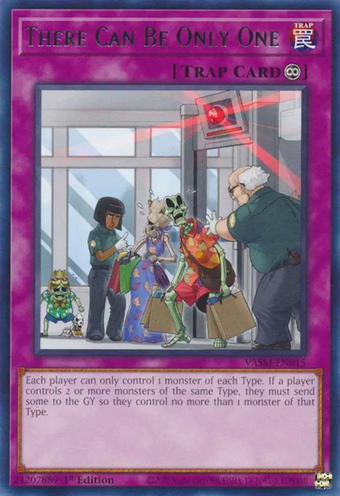 YuGiOh Trading Card Game Valiant Smashers Rare There Can Be Only One VASM-EN015