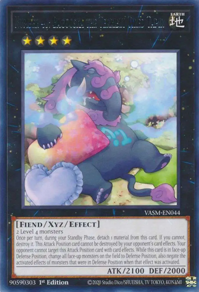 YuGiOh Trading Card Game Valiant Smashers Rare Number 41: Bagooska the Terribly Tired Tapir VASM-EN044
