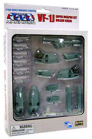 Robotech / Macross Transformable Series 3 VF-1J Super Weapon Set [Hikaru Ichijo, Damaged Package]