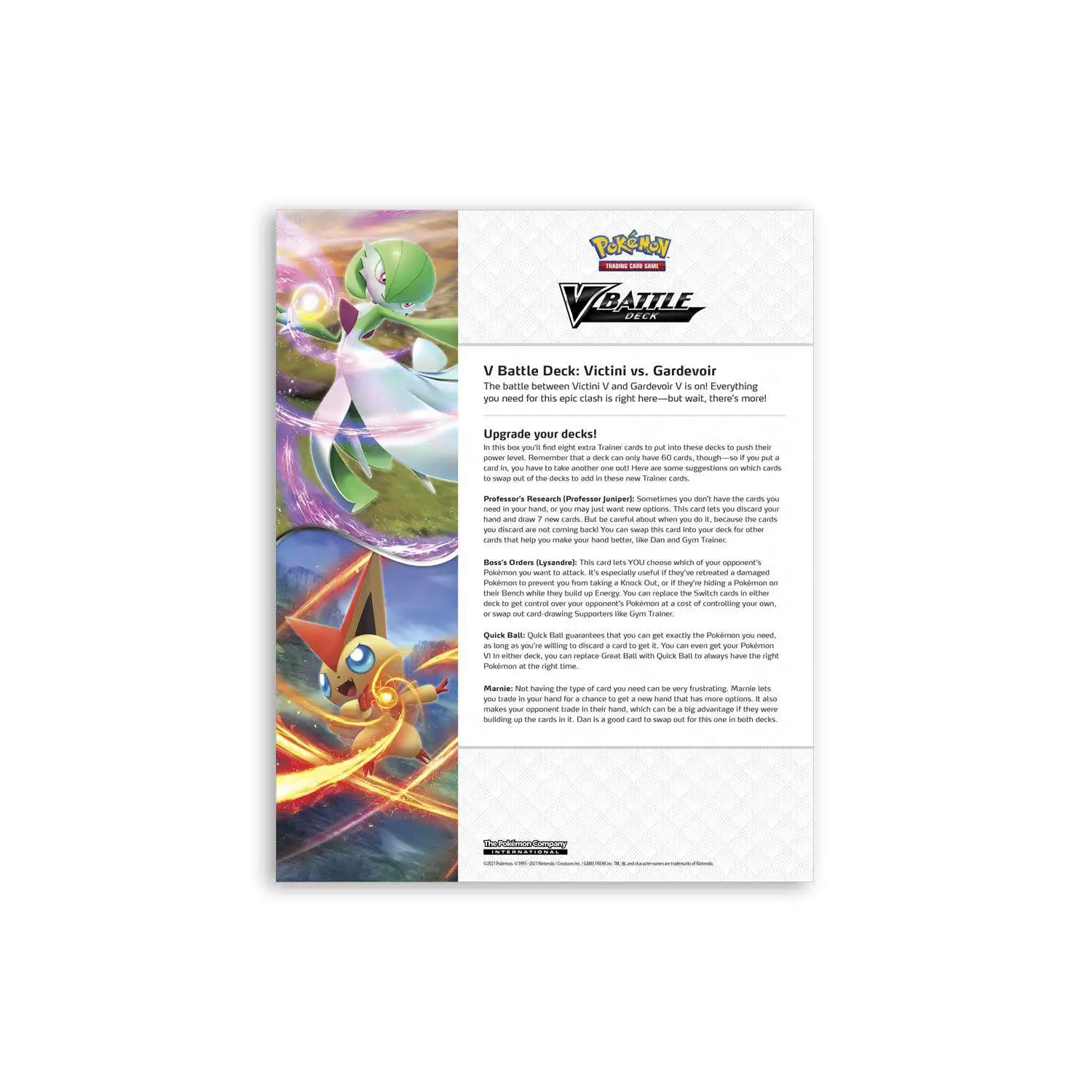  Pokemon Victini V & Gardevoir V Both Theme Battle Decks - 60  Cards Each : Toys & Games