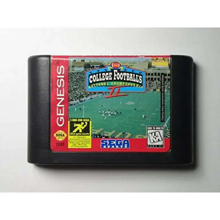 Sega Geneis College Football's National Championship Video Game [NO BOX]