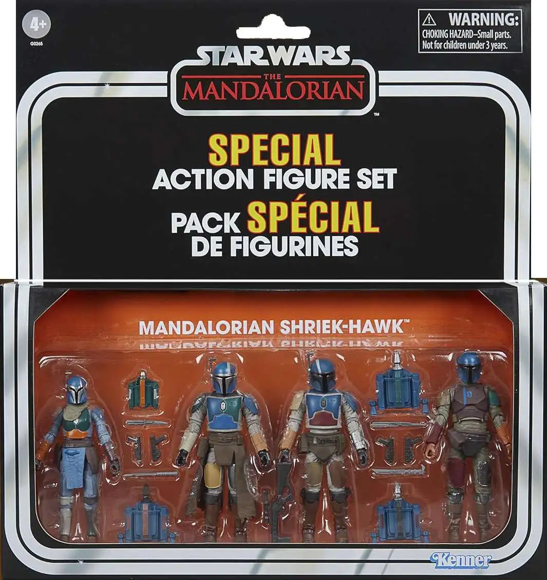 Star Wars Vintage Collection Mandalorian Shriek-Hawks Exclusive Action  Figure 4-Pack