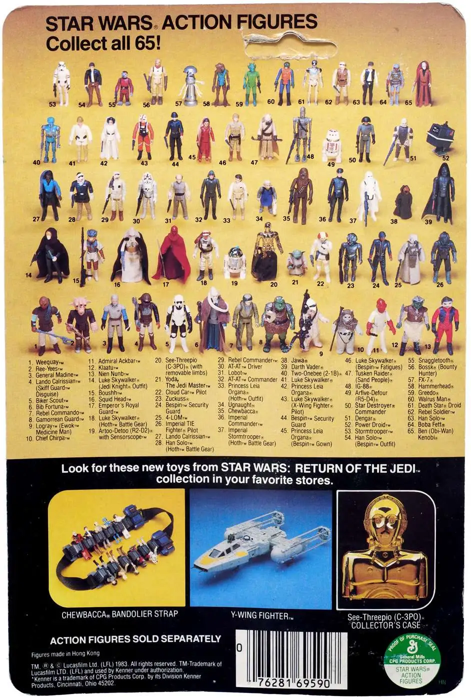 Star Wars Vintage Kenner Original 1983 Weequay ~ One Figure Only 