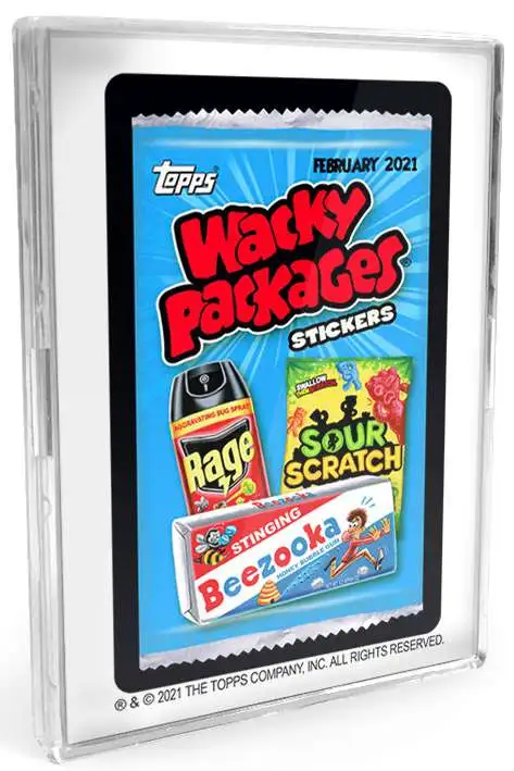 Wacky Packages Topps 2021 Monthly Series February Trading Card Sticker Set