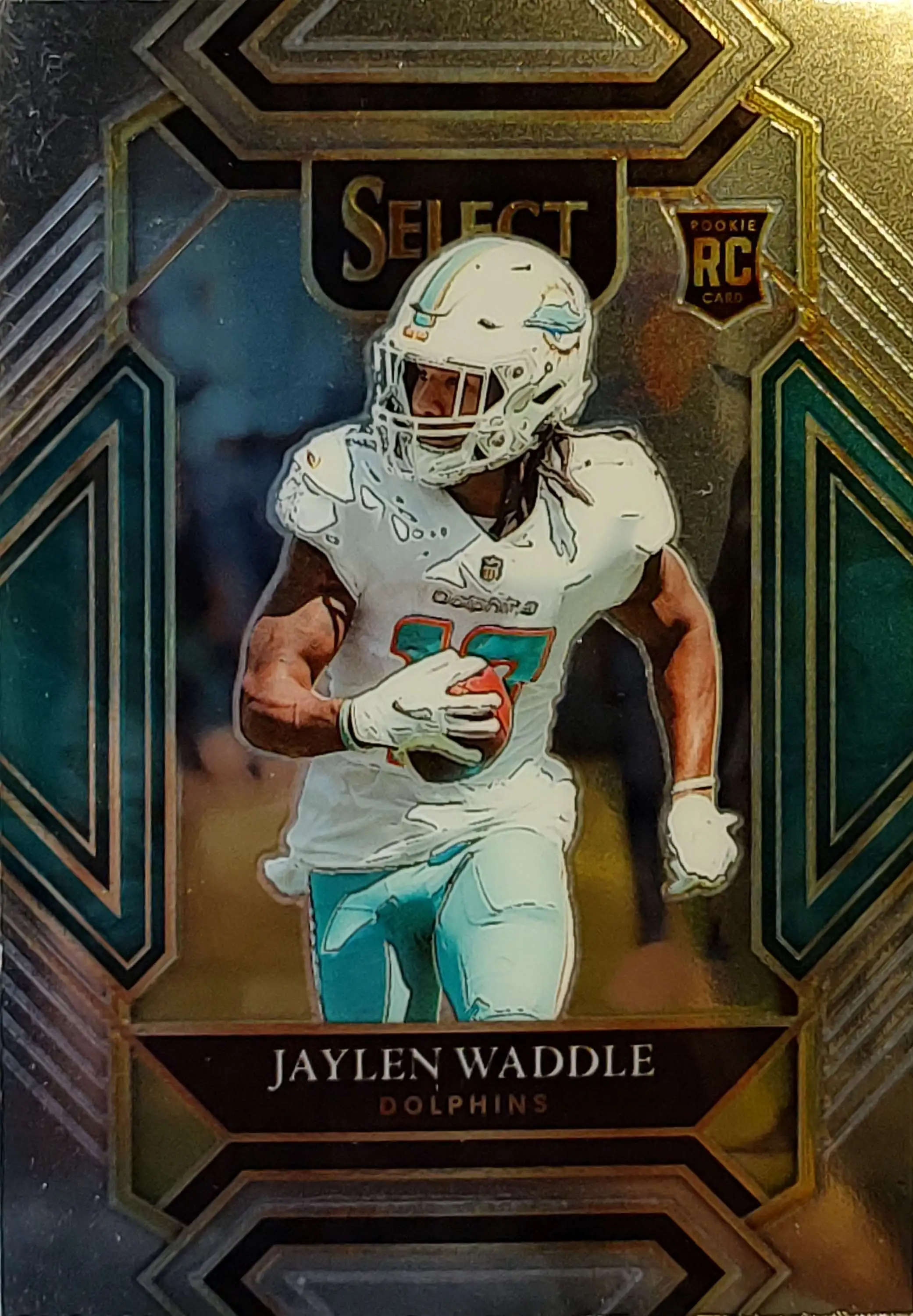 Jaylen Waddle Miami Dolphins Autographed 2021 Panini