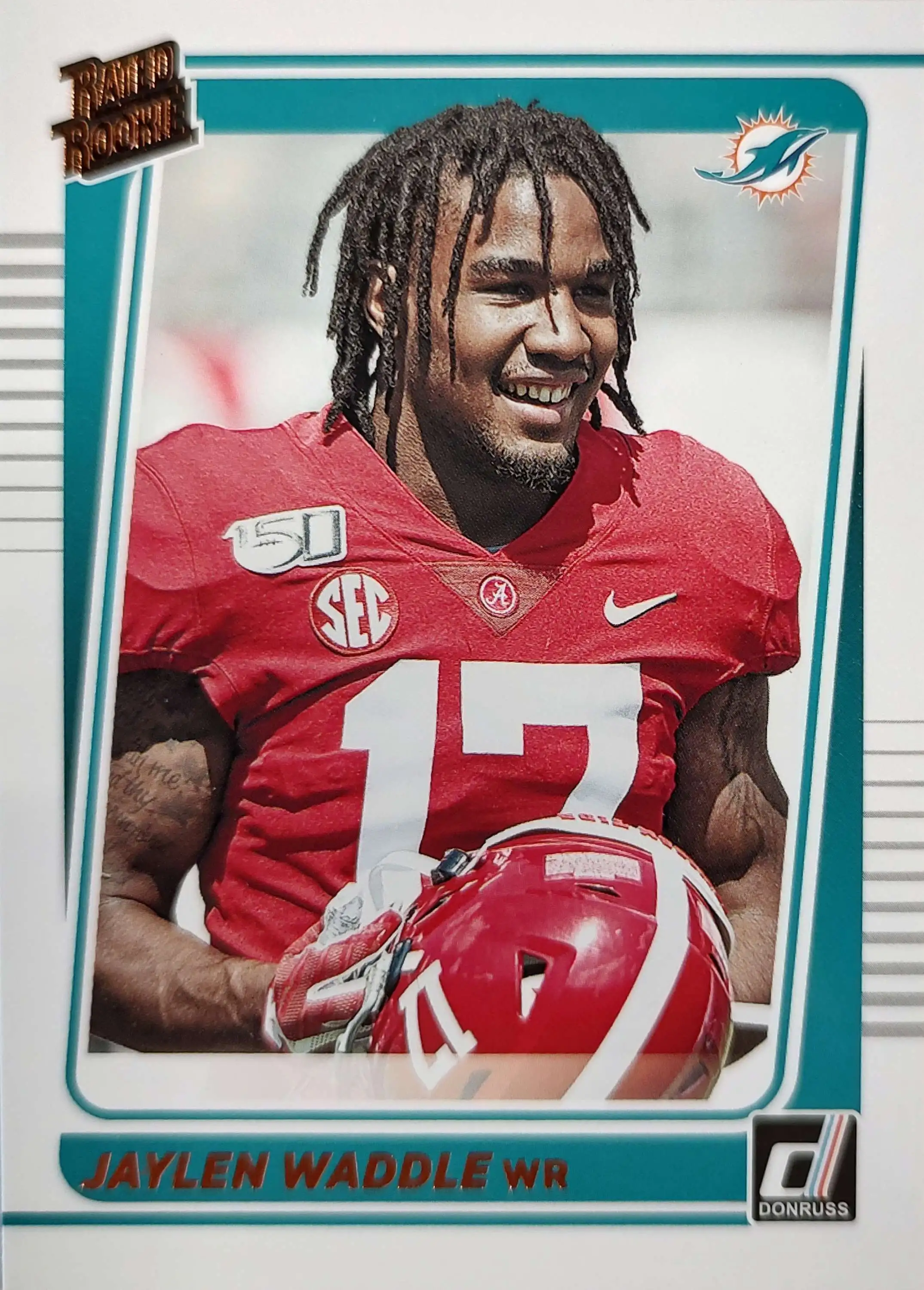 Jaylen Waddle 2021 Panini Score Rookie Card #326