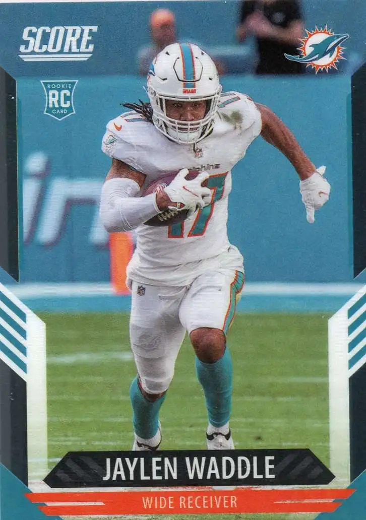 Jaylen Waddle 2021 Panini Chronicles Playoff Momentum RC Rookie PMR-6  Dolphins