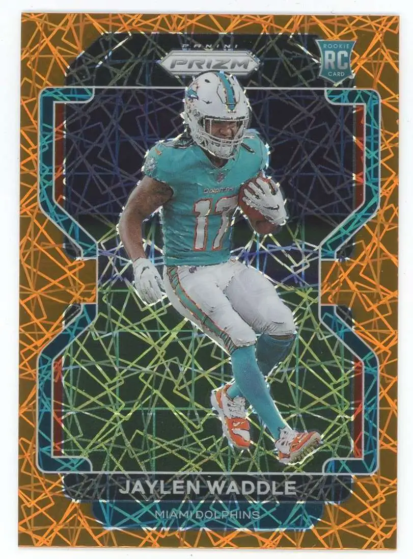 2021 Panini Select Jaylen Waddle White Patch RC #RSW-JWA Rookie