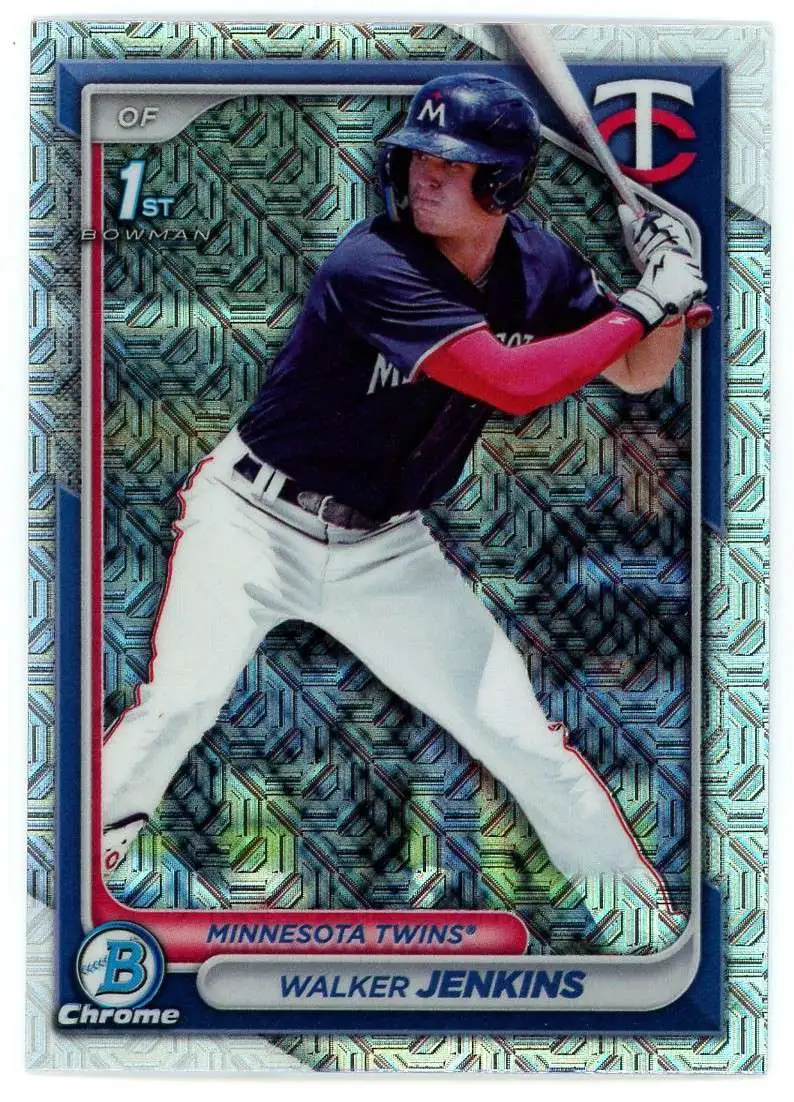 MLB Topps 2024 Bowman Baseball 1st Bowman Mega Box Mojo Refractor Walker Jenkins BCP-43