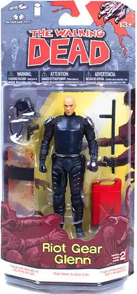 McFarlane Toys The Walking Dead Comic Series 2 Riot Gear Glenn Action Figure [Loose]