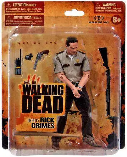 McFarlane Toys The Walking Dead AMC TV Series 1 Deputy Rick Grimes Action  Figure [Short Card Version, Damaged Package]