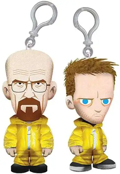 Breaking Bad Walter White & Jesse Pinkman 4-Inch Plush Clip Ons