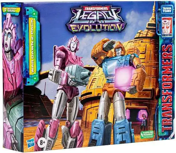 Transformers Generations Legacy Evolution Cybertronian Erial & Dion Deluxe Action Figure 2-Pack [War Dawn]