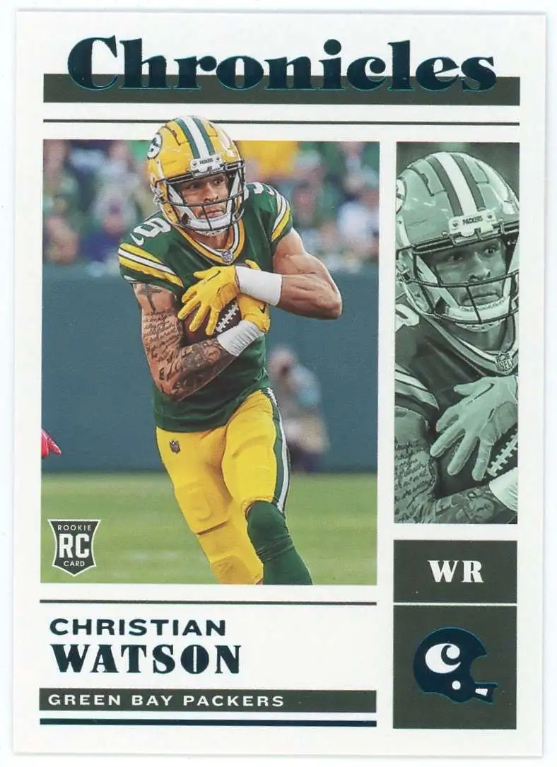 Green Bay Packers Christian Watson Signed Trading Cards, Collectible Christian  Watson Signed Trading Cards