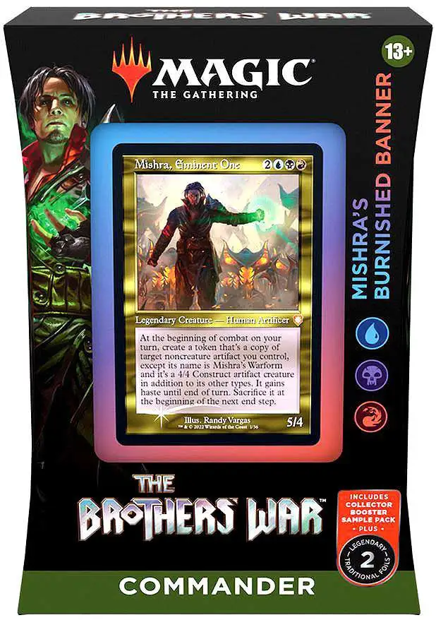 Magic The Gathering Brothers War Mishras Burnished Banner Commander Deck Wizards of the Coast - ToyWiz Magic The Gathering Brothers War Mishras Burnished Banner Commander Deck Wizards of the Coast - ToyWiz