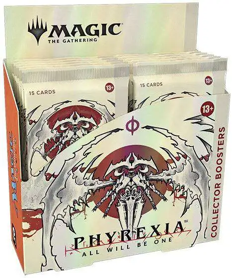 Magic The Gathering Phyrexia All Will Be One COLLECTOR Booster Box 12 Packs Wizards of the Coast - ToyWiz Magic The Gathering Phyrexia All Will Be One COLLECTOR Booster Box 12 Packs Wizards of the Coast - ToyWiz