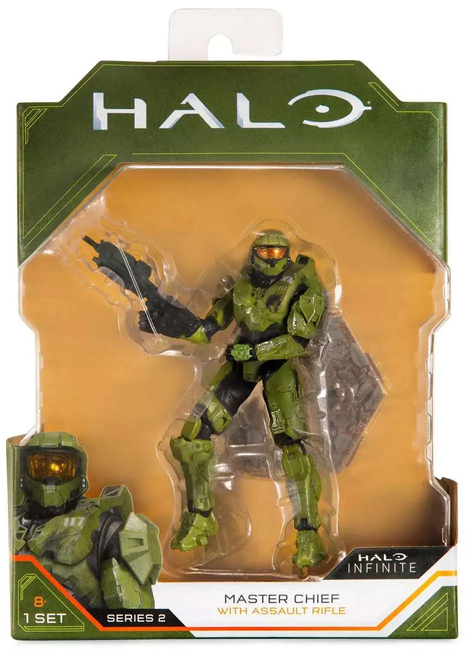 2022 Jazwares HALO INFINITE Series 6 MASTER CHIEF Figure With Assault Rifle  4"