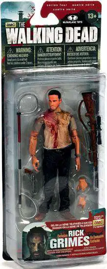 McFarlane Toys The Walking Dead AMC TV Series 4 Deputy Rick Grimes Exclusive Action Figure [Bloody, Damaged Package]