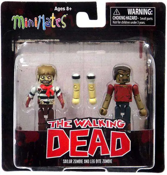 Walking Dead Minimates Series 3 Farmer Zombie & Prison Hershel 