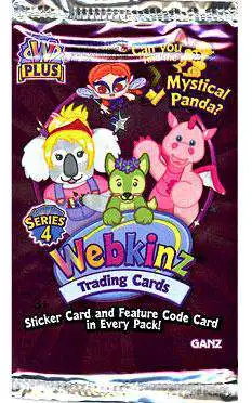NEW WITH SEALED CODE 2 PACKS OF WEBKINZ TRADING CARDS WEBKINZ ROTTWEILER DOG