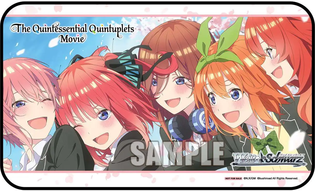 Weiss Schwarz Trading Card Game Card Supplies The Quintessential Quintuplets Movie Playmat