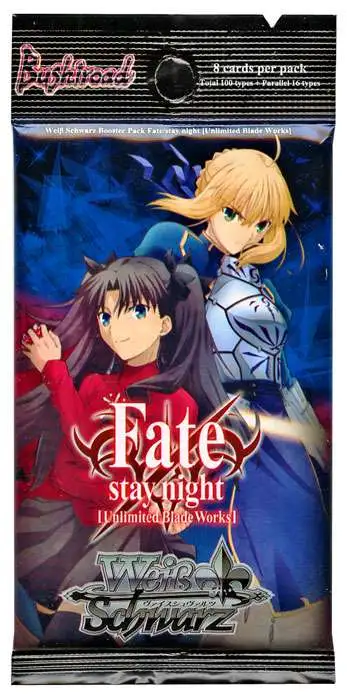 English Edition Weiss Schwarz Fate/Stay Night Booster Pack 