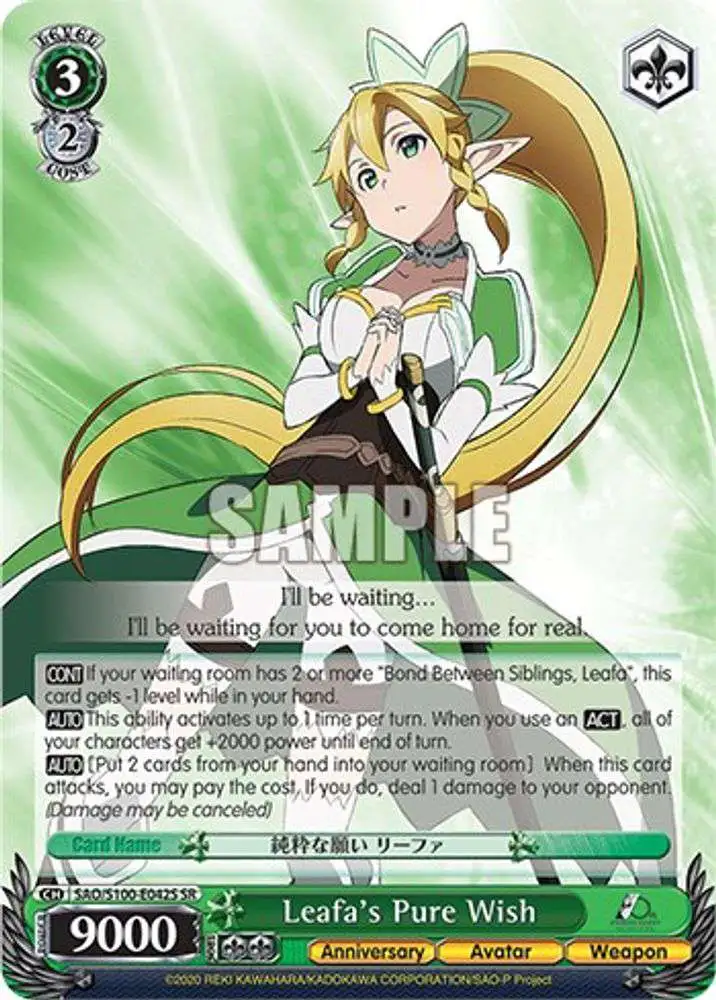weiss schwarz rare cards 2024 Japanese Card Captor Sakura 25th Anniversary "Glitt Oblivion Collectibles This graded card of Hinata comes as shown and fully protected. This Asuna Serialized 02/10 is