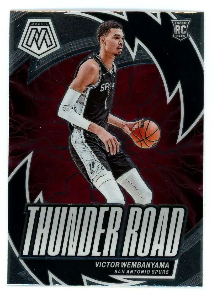NBA 2023-24 Panini Mosaic Thunder Road Victor Wembanyama #8 [Rookie]