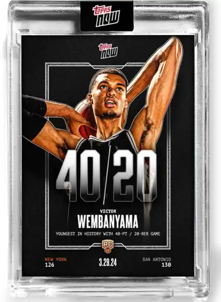 2023-24 Topps Now Victor Wembanyama NBA