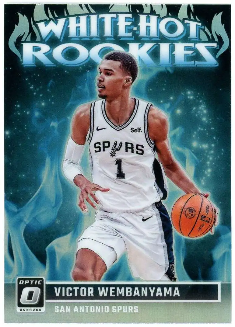 NBA San Antonio Spurs 2023-24 Panini Donruss Optic Silver White Hot Rookies Victor Wembanyama #2 [Rookie]