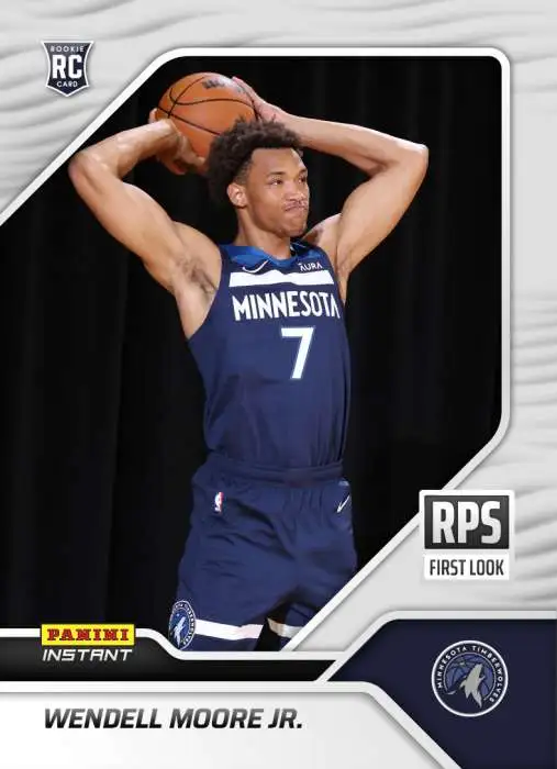 NBA Minnesota Timberwolves 2022-23 Instant RPS First Look Basketball Wendell Moore Jr. RPS-23 [Rookie Card]