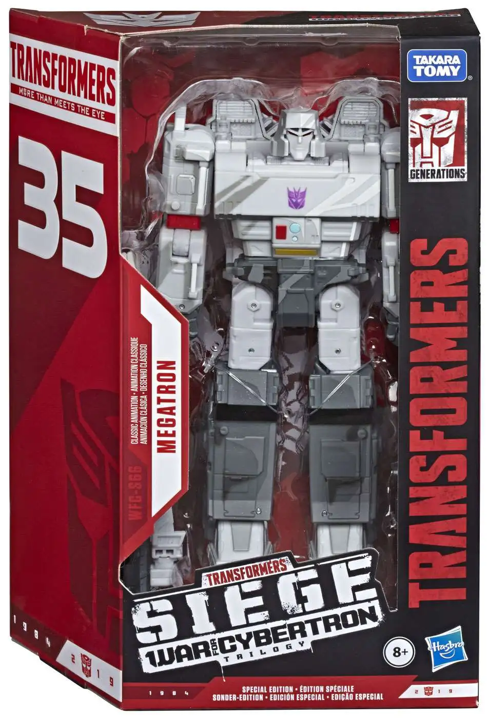 Transformers Generations Siege War for Cybertron Trilogy Megatron Exclusive  Voyager Action Figure WFC-S66 Classic Animation Hasbro - ToyWiz