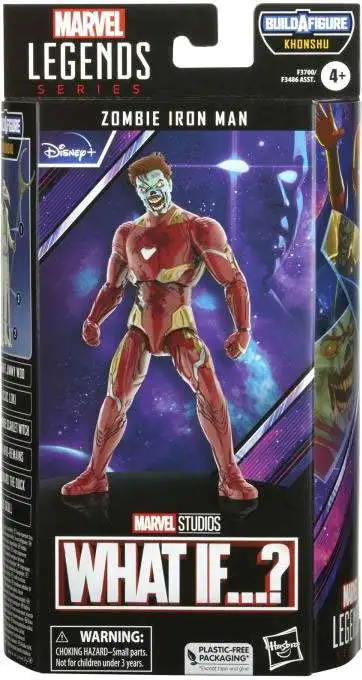What If? Marvel Legends Khonshu Series Zombie Iron Man Action Figure [Damaged Package]