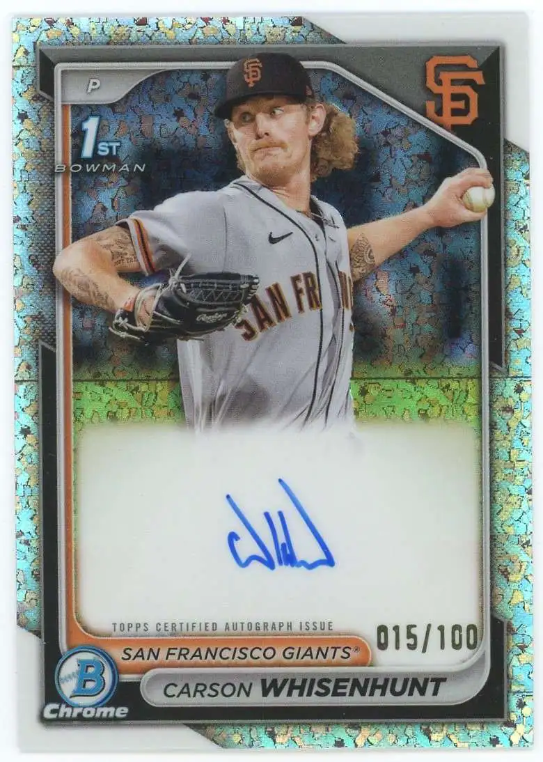 MLB 2024 Bowman Baseball 1st Bowman Diamond 15/100 Carson Whisenhunt CPA-CW [Auto]