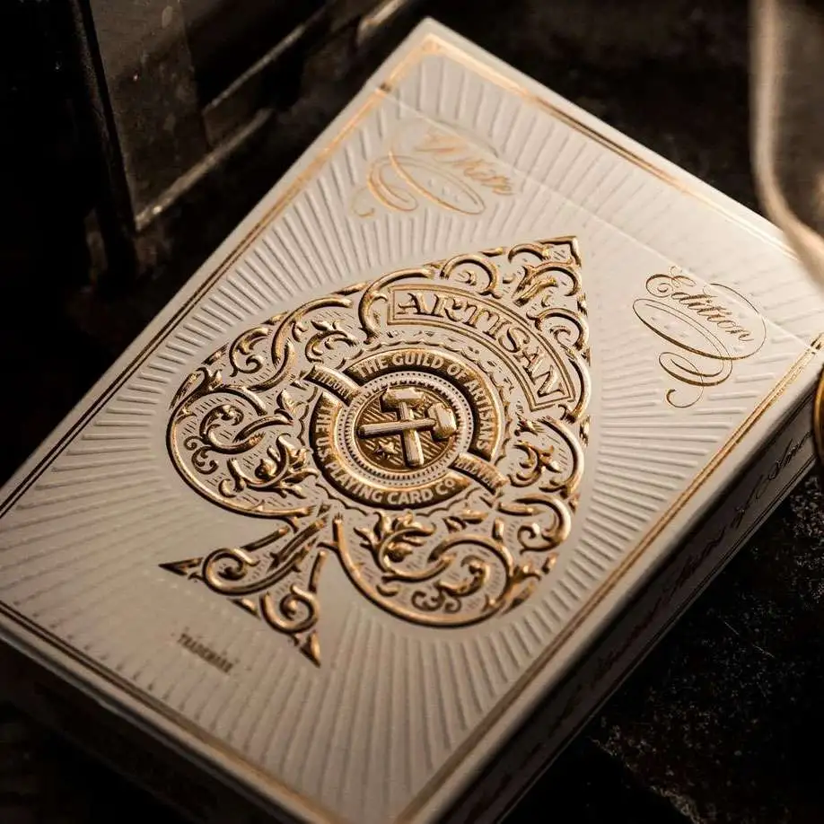 Artisan White Artisan Premium Playing Cards Theory11 - ToyWiz