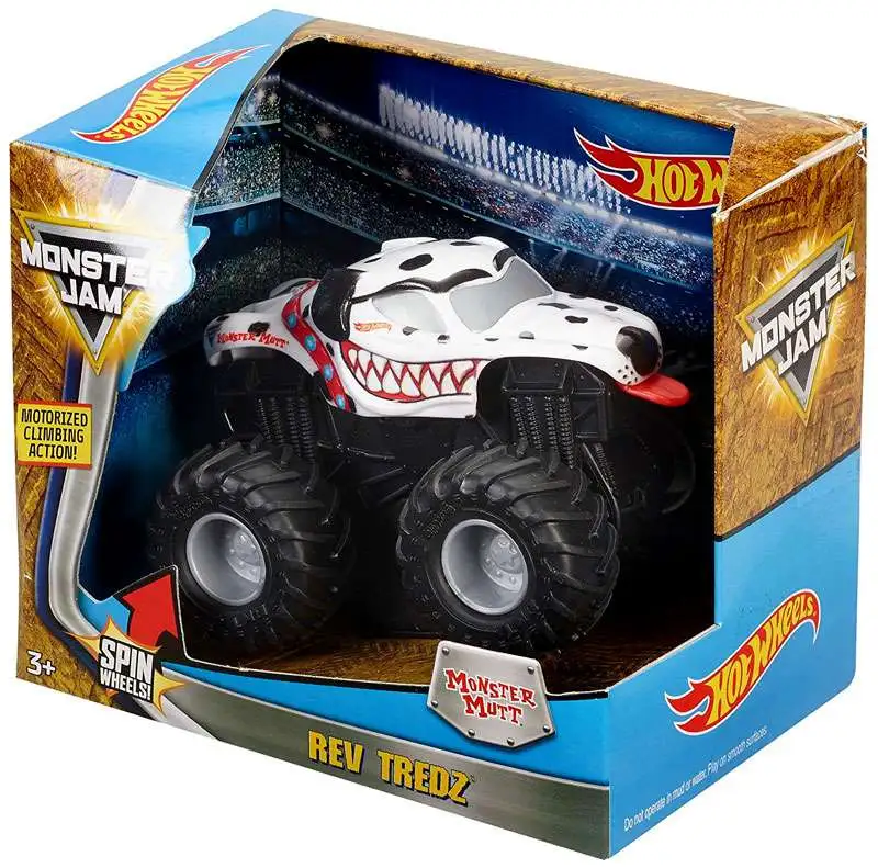 Hot Wheels Monster Jam 25 Rev Tredz Monster Mutt Dalmatian Vehicle