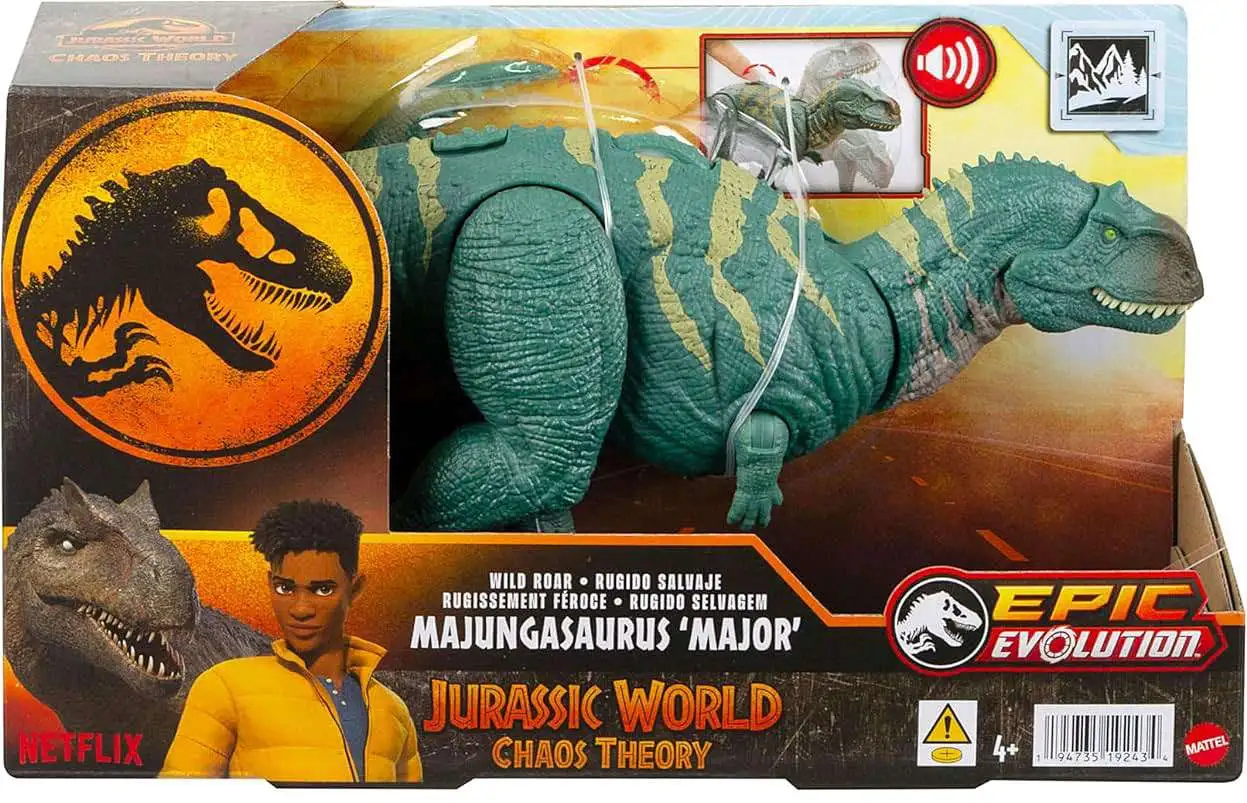 Jurassic World Chaos Theory Epic Evolution Majungasaurus Action Figure [Wild Roar, Damaged Package]