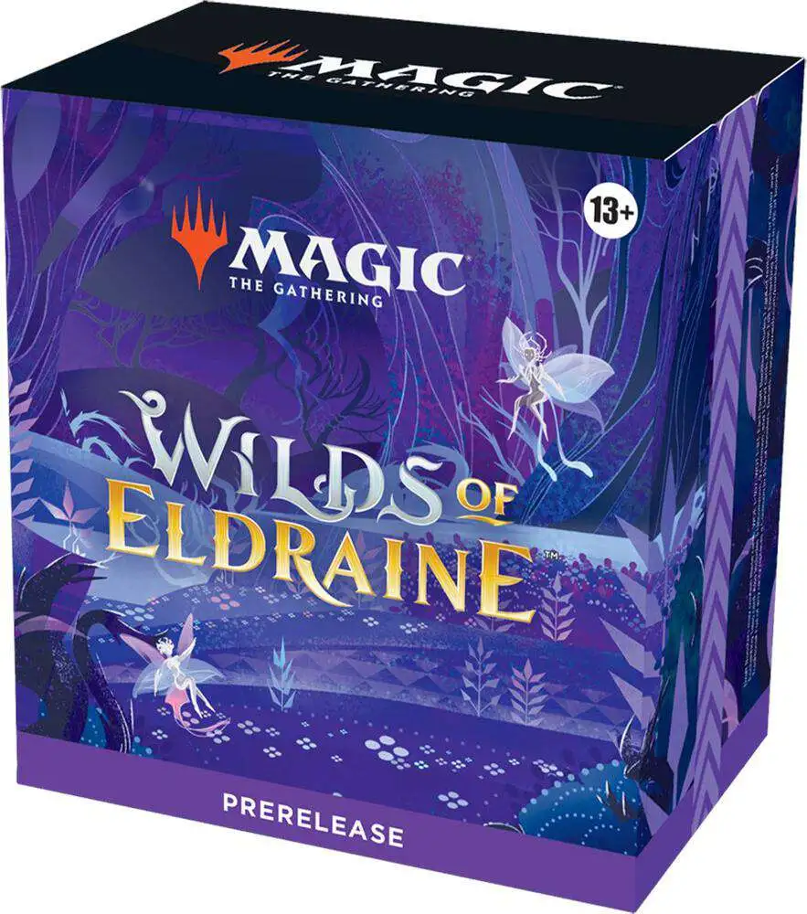 MtG Trading Card Game Wilds of Eldraine Prerelease Kit Prerelease Box [6  Wilds of Eldraine, 1 Foil year-stamped Rare or Mythic Rare, 1 Magic the ...