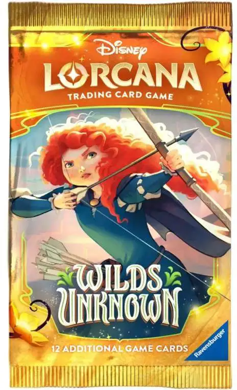 Disney Lorcana Trading Card Game Wilds Unknown Booster Pack [12 Cards]
