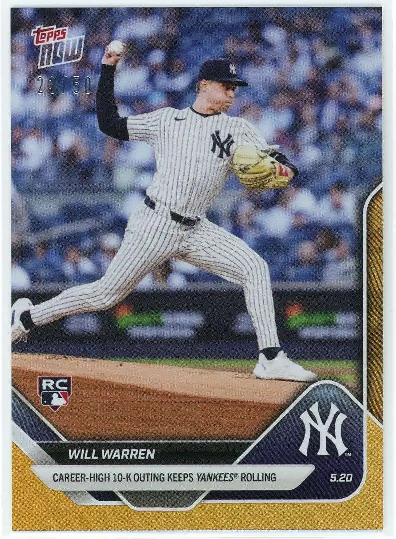 MLB New York Yankees 2025 Topps NOW Baseball Single Card 2350 Will