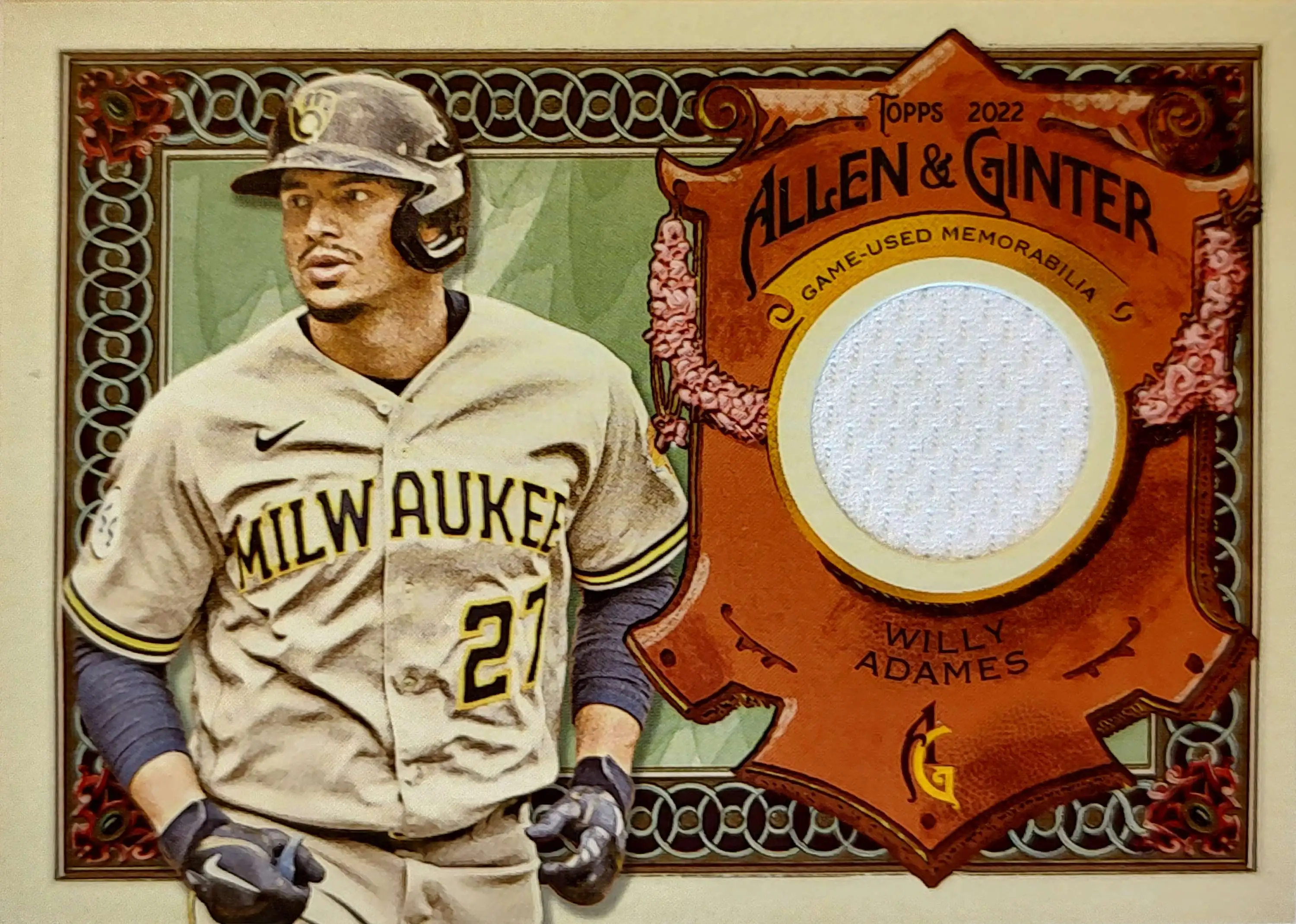 2021 Topps Allen & Ginter Relics #AGA-WA Willy Adames Jersey - Buy from our  Sports Cards Shop Online