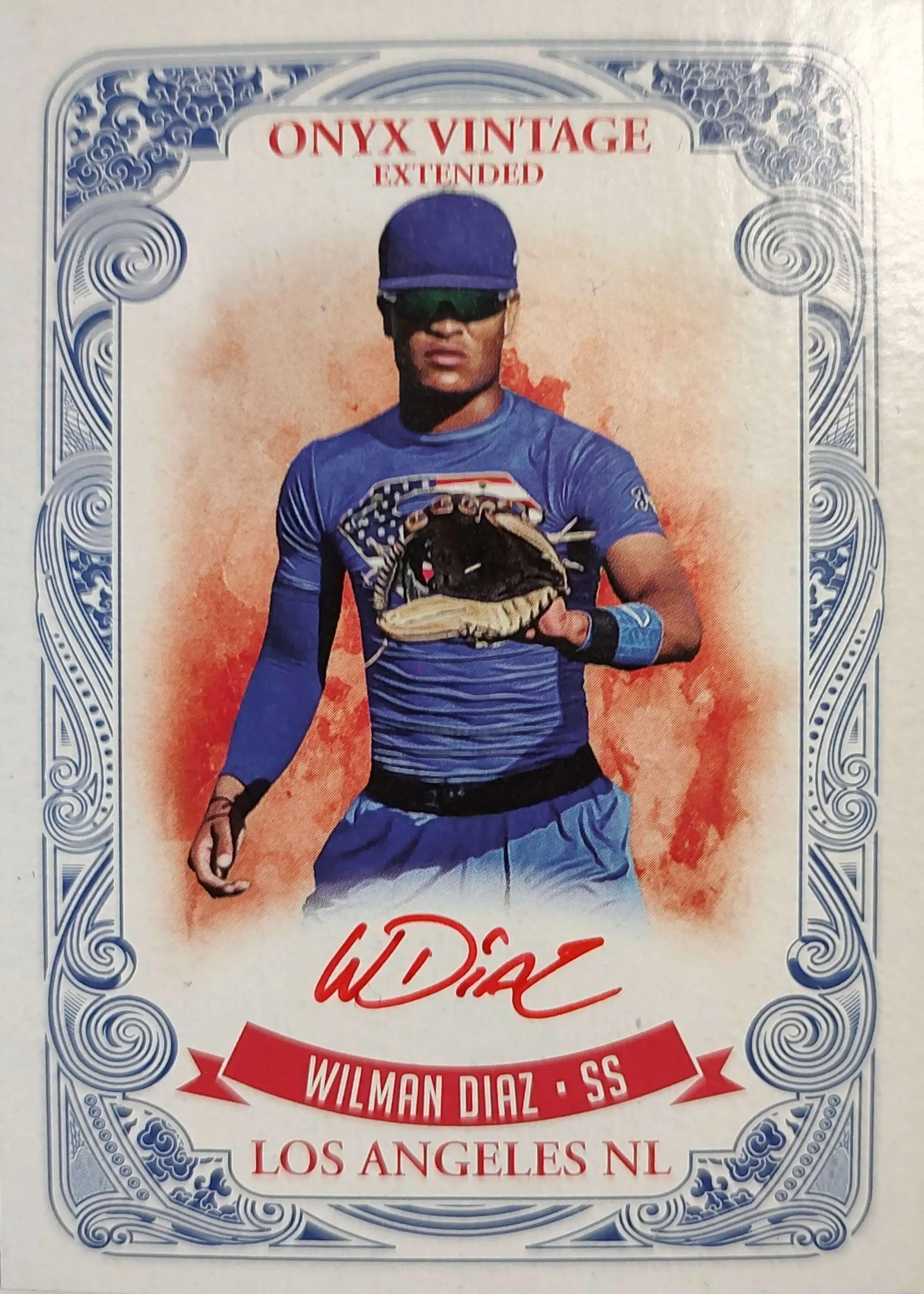 MLB 2021 Onyx Vintage Baseball Red Ink /25 Wilman Diaz EAMD [Auto]