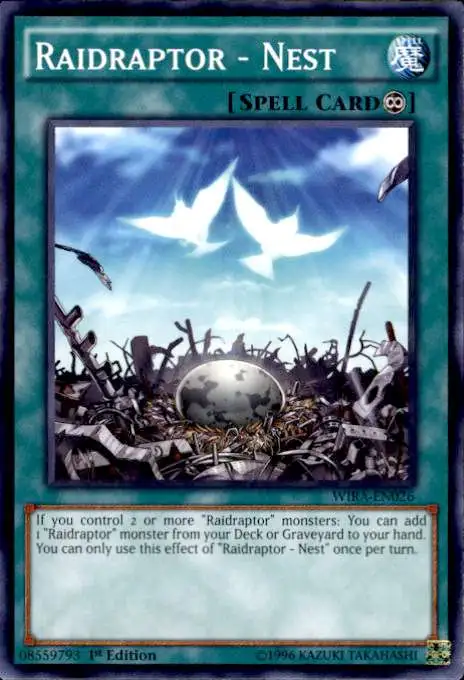 YuGiOh Wing Raiders Common Raidraptor - Nest WIRA-EN026