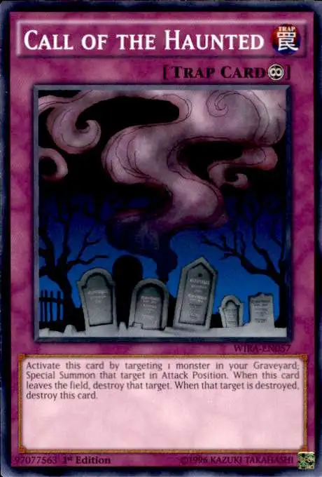 YuGiOh Wing Raiders Common Call of the Haunted WIRA-EN057