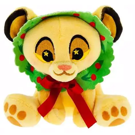Disney Wishables 2024 Holiday Simba Exclusive 4-Inch Mini Plush