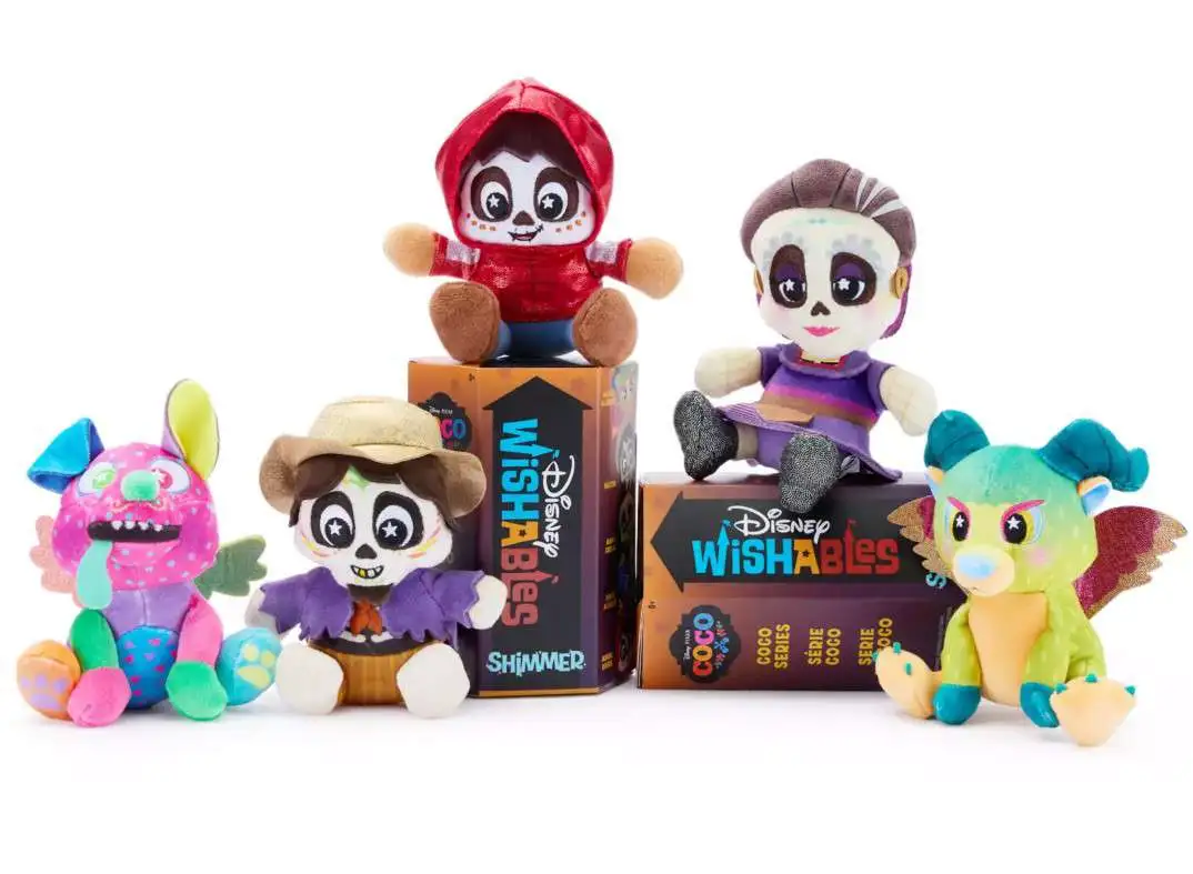 Disney Wishables Shimmer Series Coco Exclusive 4-Inch Micro Plush Mystery Pack [1 RANDOM Figure]