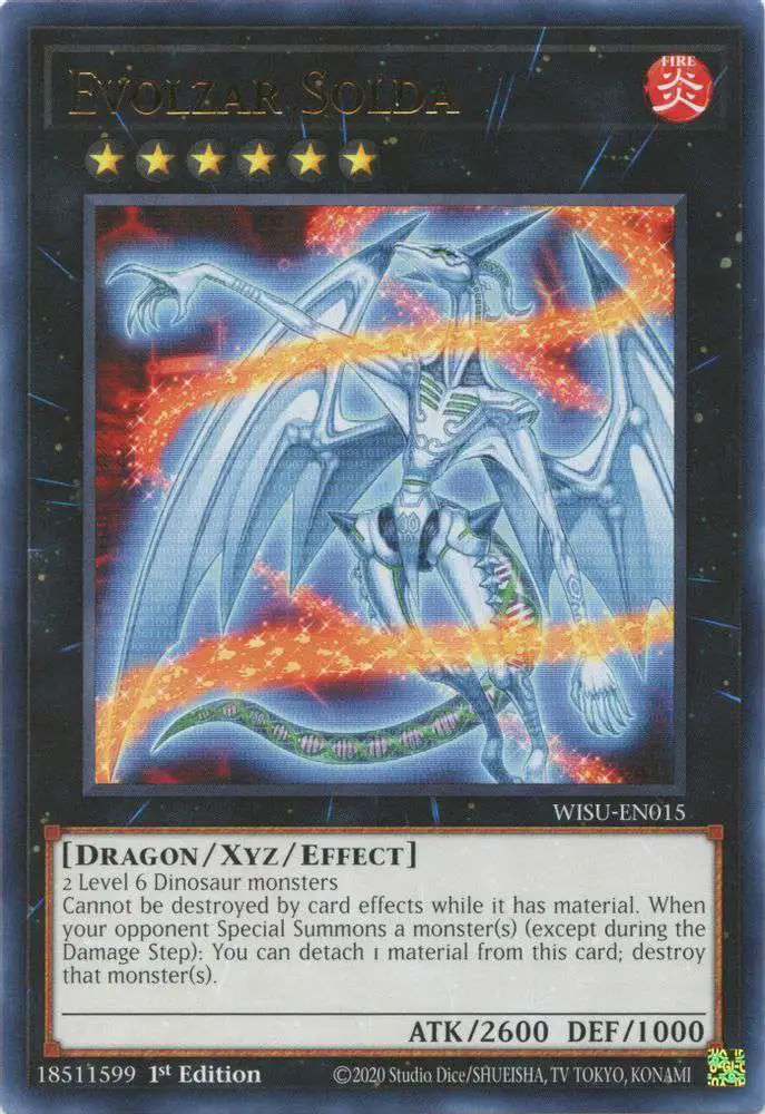 YuGiOh Trading Card Game Wild Survivors Rare Evolzar Solda WISU-EN015
