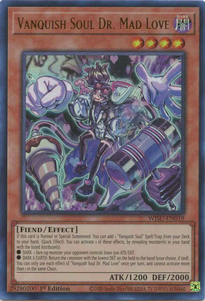YuGiOh Trading Card Game Wild Survivors Single Card Ultra Rare Vanquish  Soul Dr. Mad Love WISU-EN019 - ToyWiz