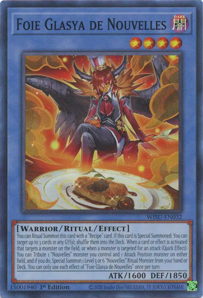 YuGiOh Trading Card Game Wild Survivors Super Rare Foie Glasya de Nouvelles WISU-EN032